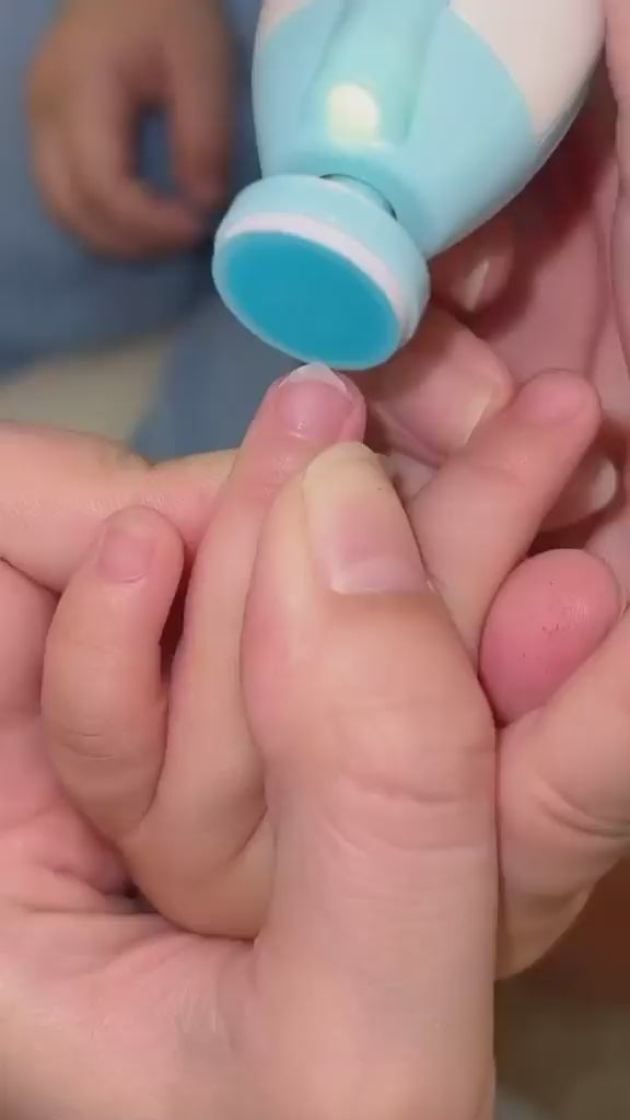 Baby Electric Nail Trimmer with LED Light | Gentle Nail Care for Newborns 0-1 Year & Infants